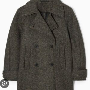 Cos Women’s black and brown Herringbone Coat
